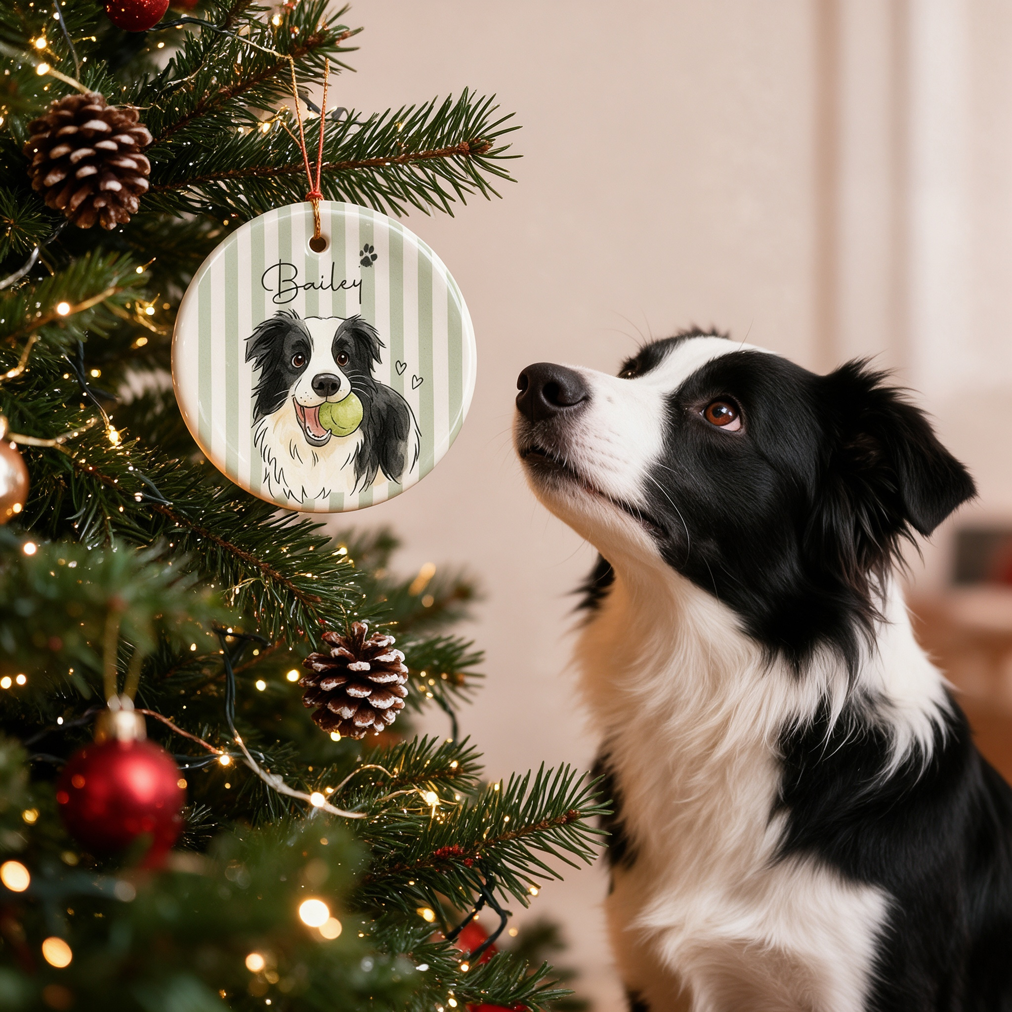 Personalized Watercolor Pet Photo Ornament | inAccs67