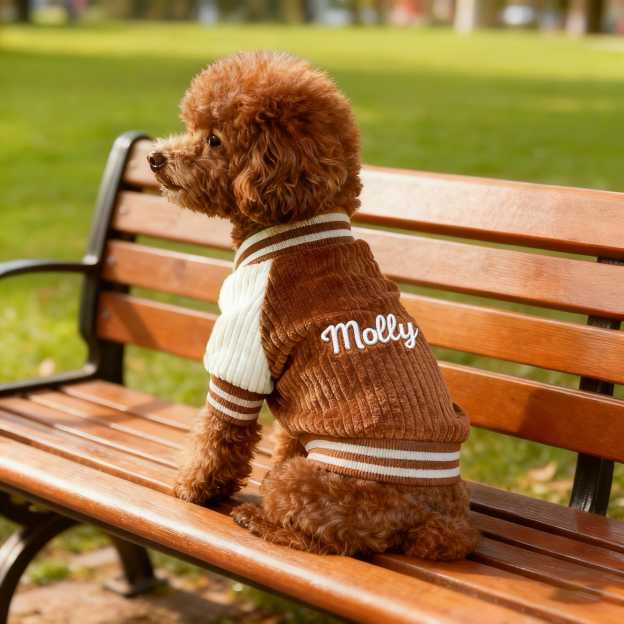 Personalized Embroidered Pet Baseball Jacket | KKPet395