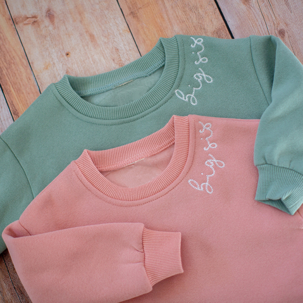 Personalized Hand-Embroidered Kid Cozy Soft Crewneck Sweatshirt | inSweatshirt61