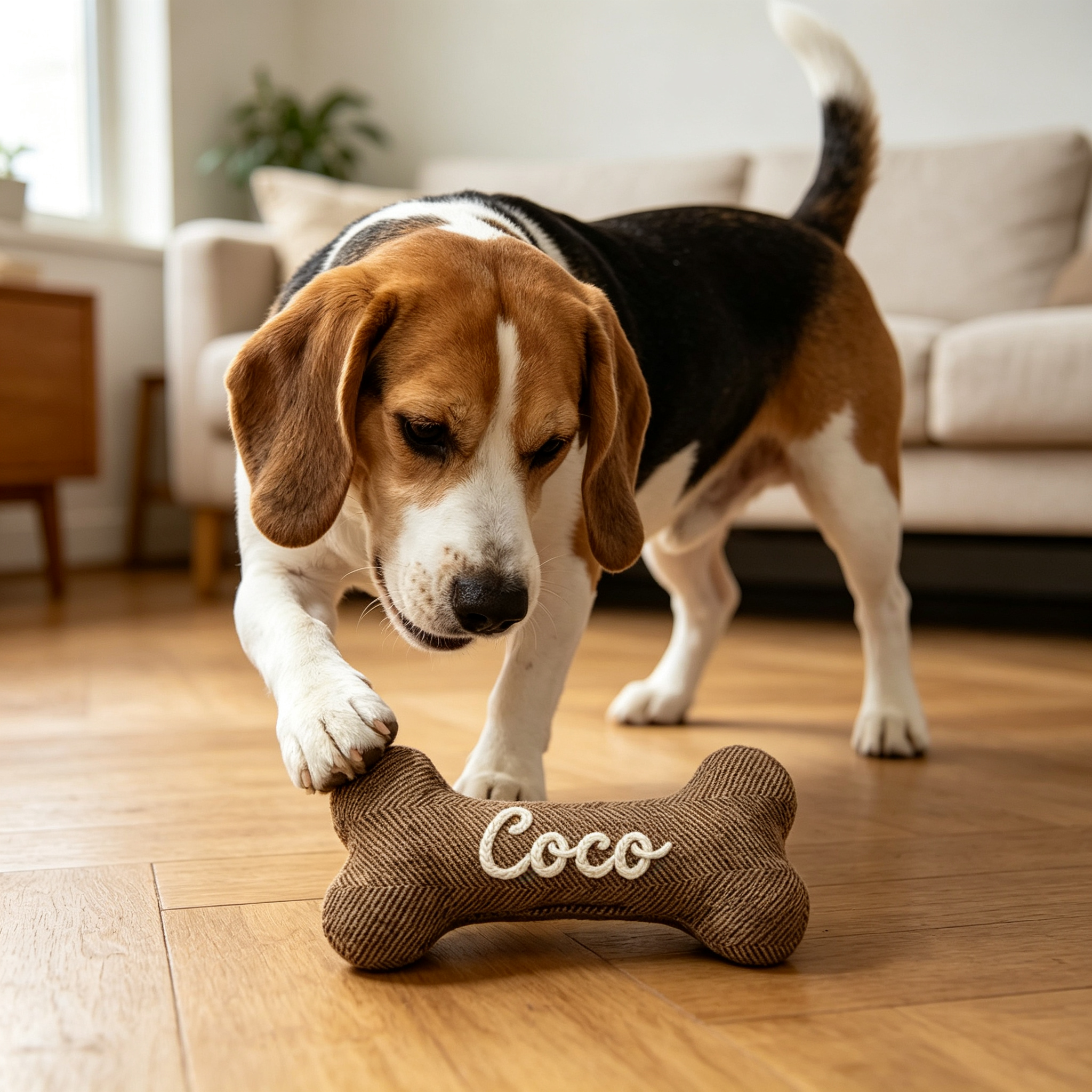 Personalized Embroidered Name Pet Bone Toy | inToy11