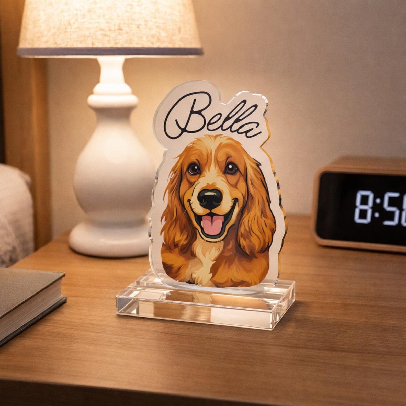 Personalized Acrylic Pet Portrait Statue Keepsake | inAccs39