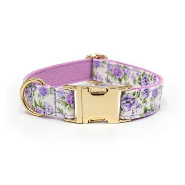 Personalized Embroidered Name Pet Collar with Birthstone Charm | inAccs37