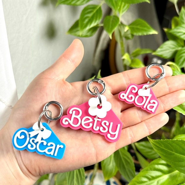 Personalized Name 3D Printed Pet ID Tag | KKPet458