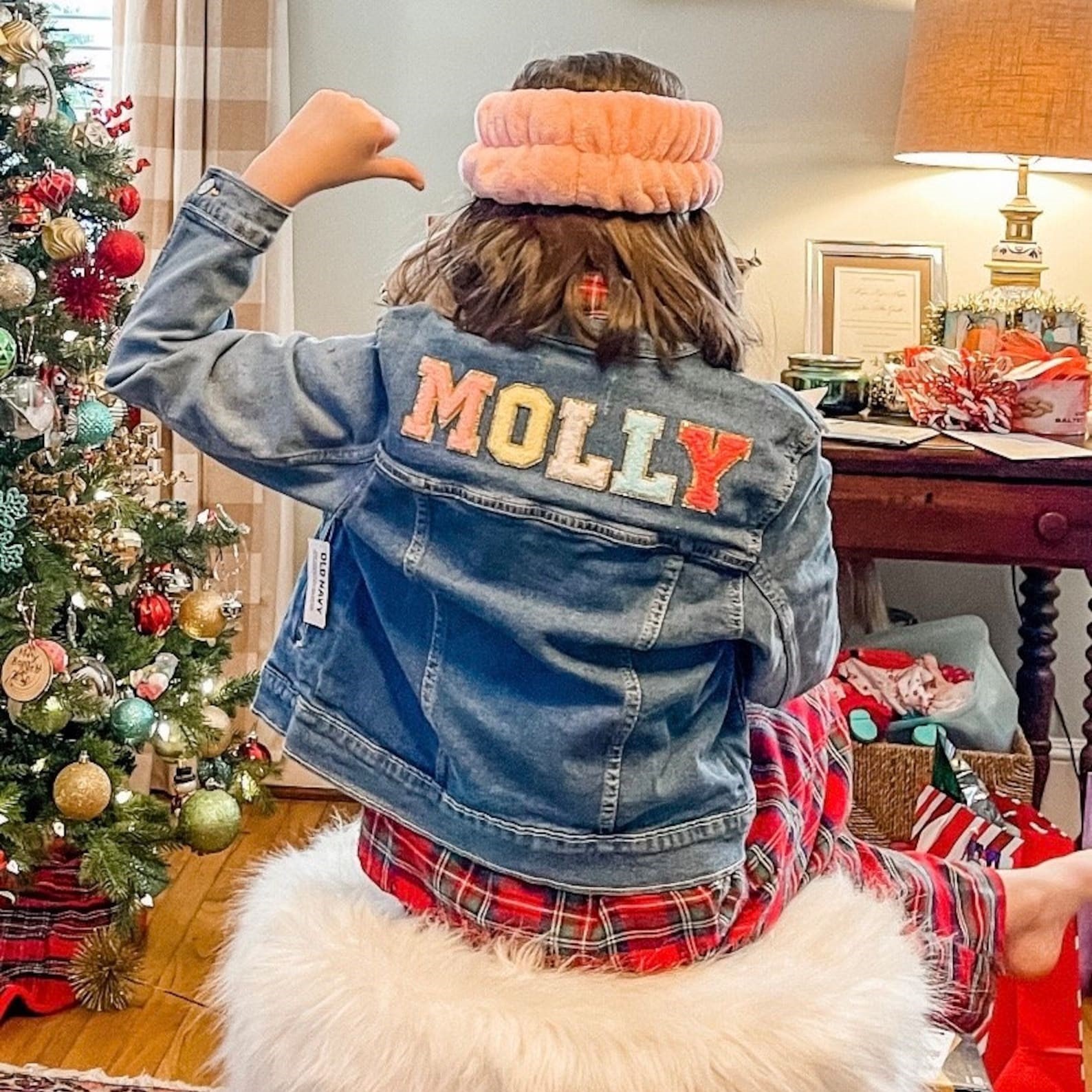 Personalized Hand Patch Kids Denim Jacket | inJacket16
