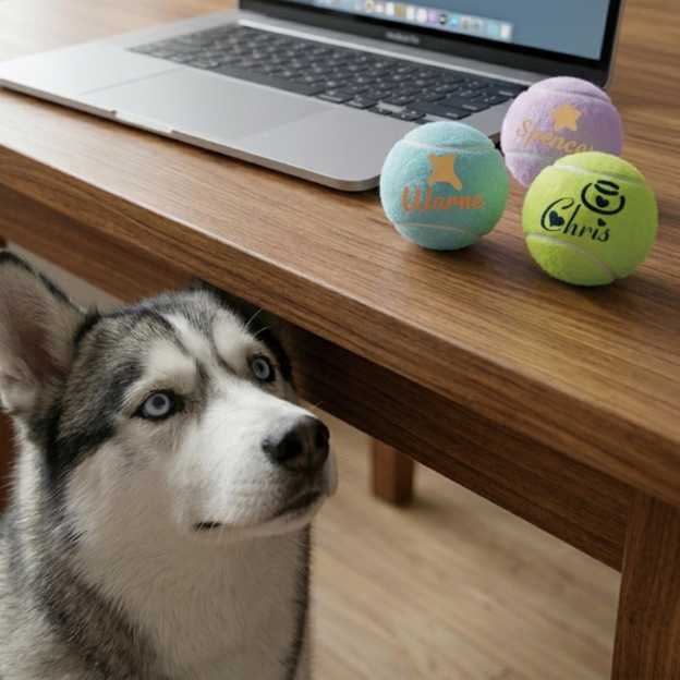 Personalized Name Pet Tennis Ball | inToy09