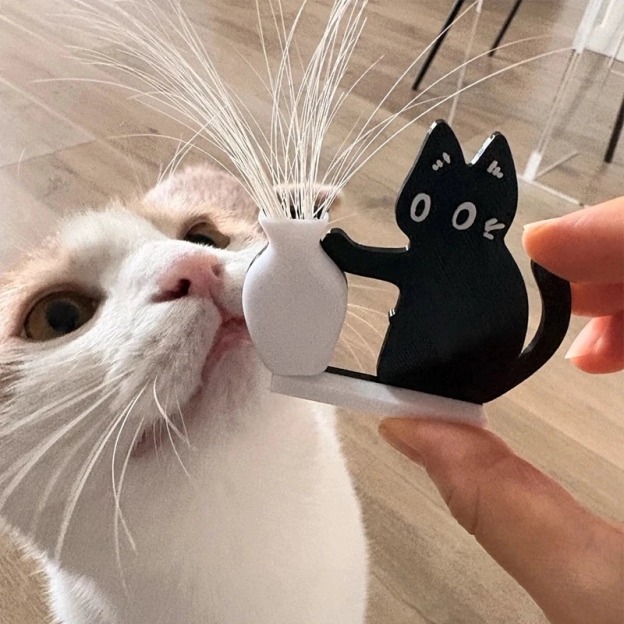 Personalized 3D Printed Magnetic Cat Whisker Collector | inAccs16