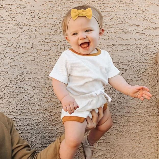 Personalized Embroidery Baby Cotton Cozy Soft Colourful Outfit Set | inSet45