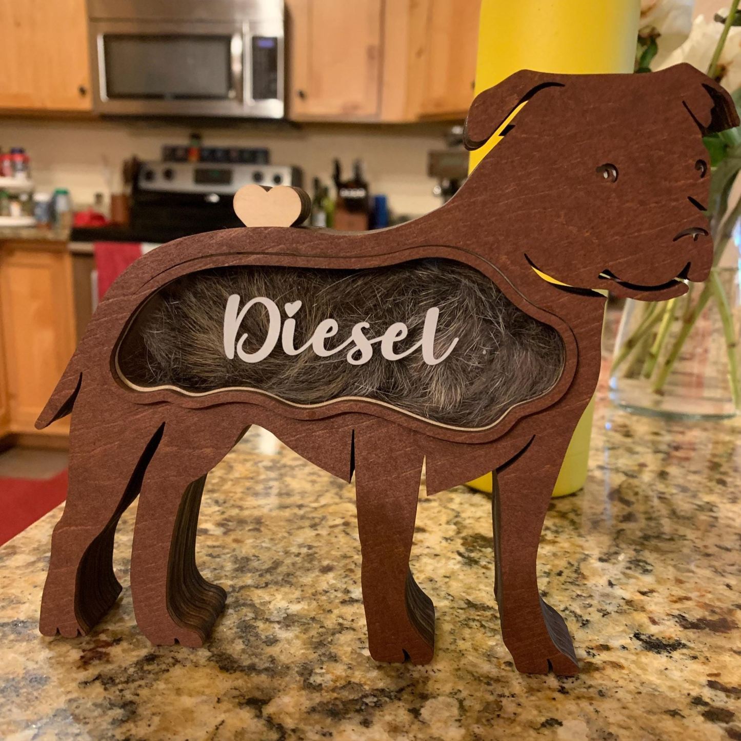 Personalized Pet Hair Memorial Box | BKPet196