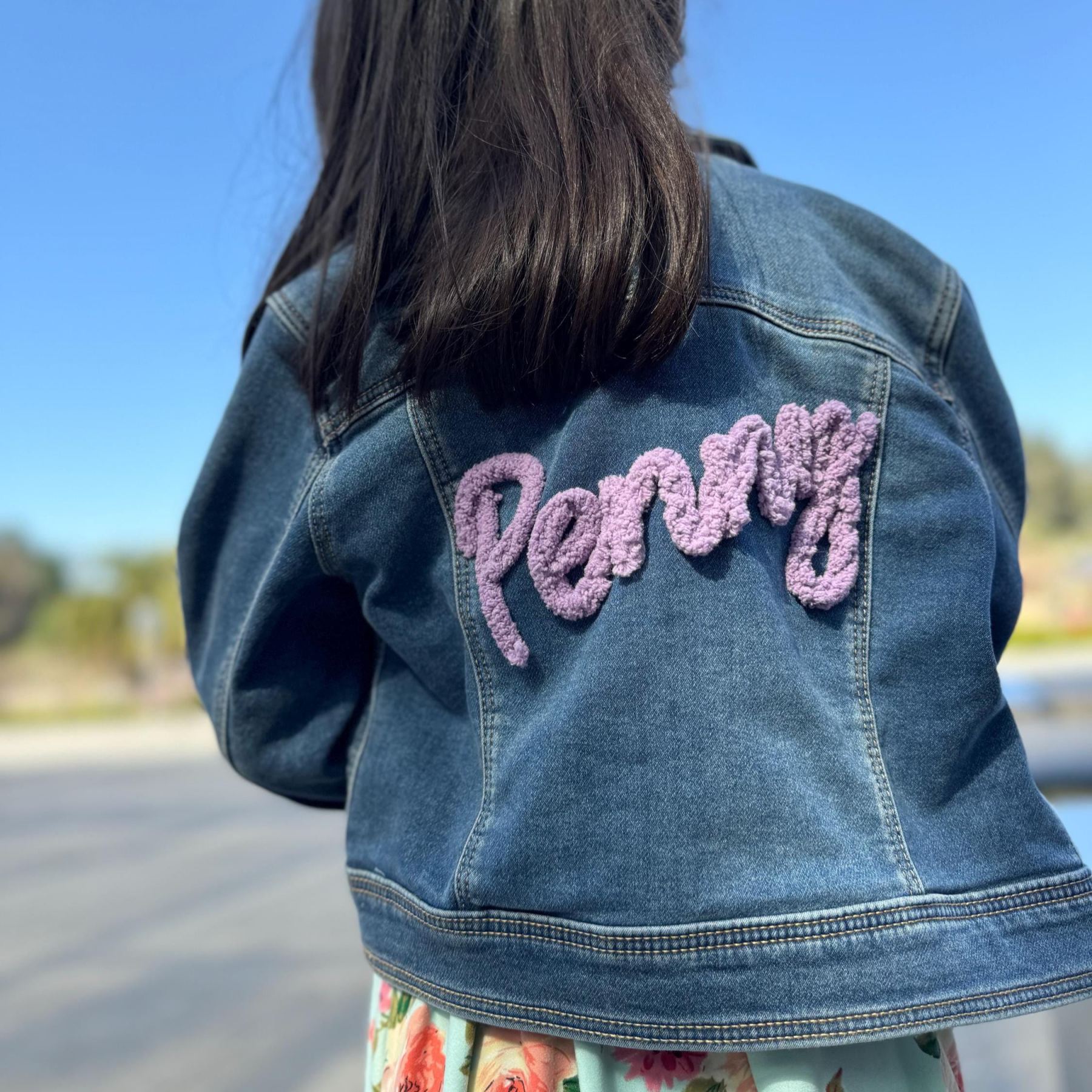 Personalized Hand Embroidered Kids Denim Jacket | inJacket42