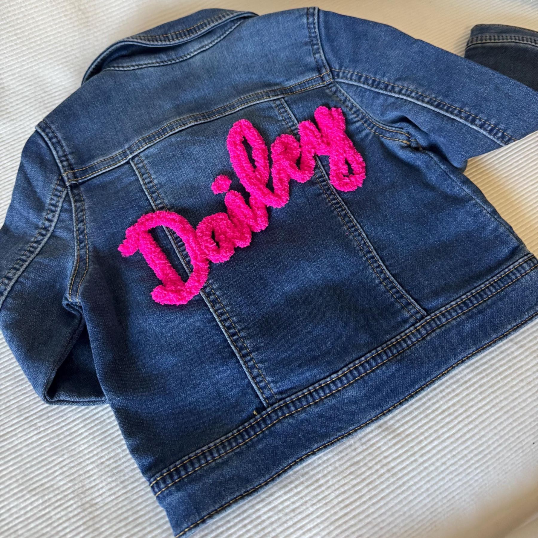 Personalized Hand Embroidered Kids Denim Jacket | inJacket42