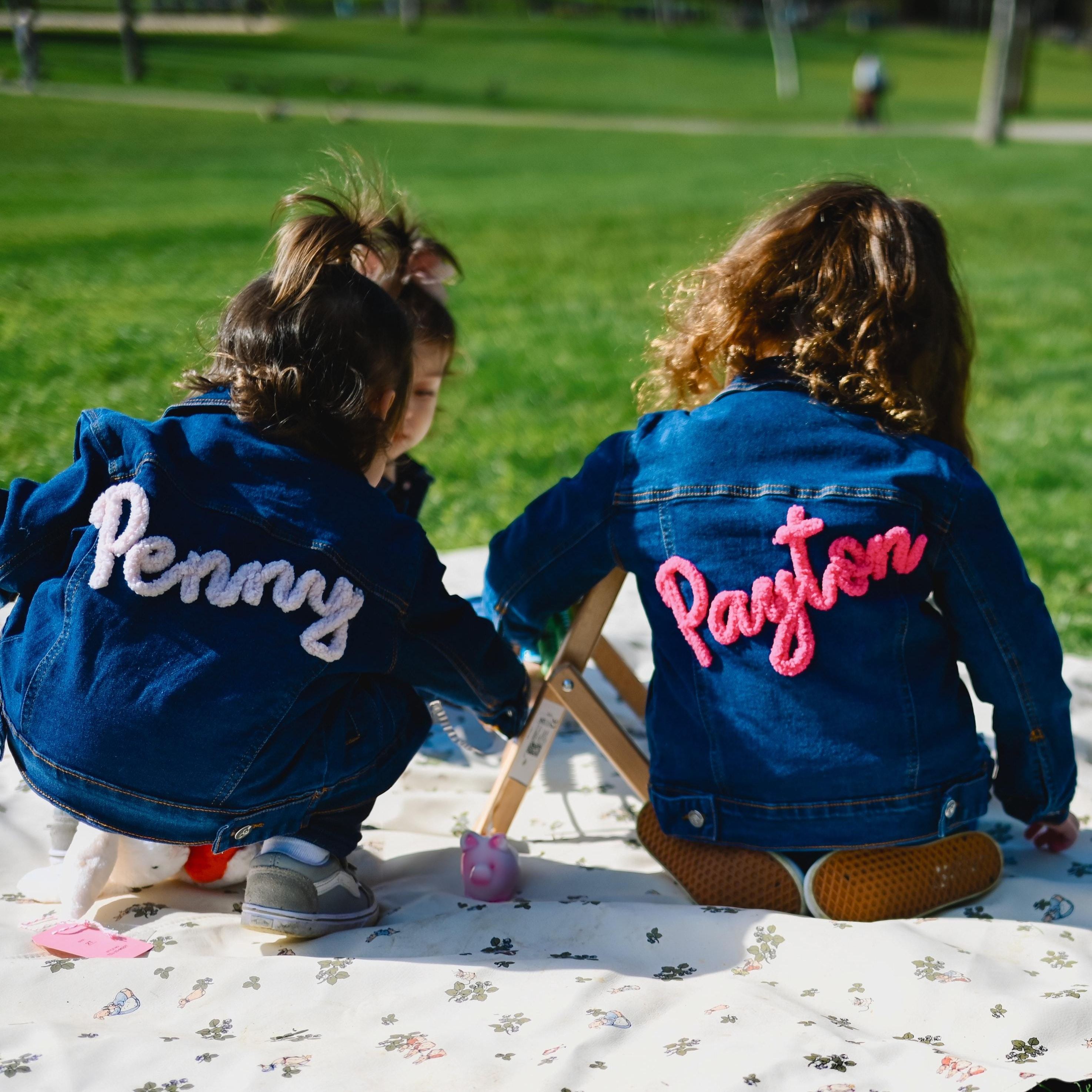 Personalized Hand Embroidered Kids Denim Jacket | inJacket42