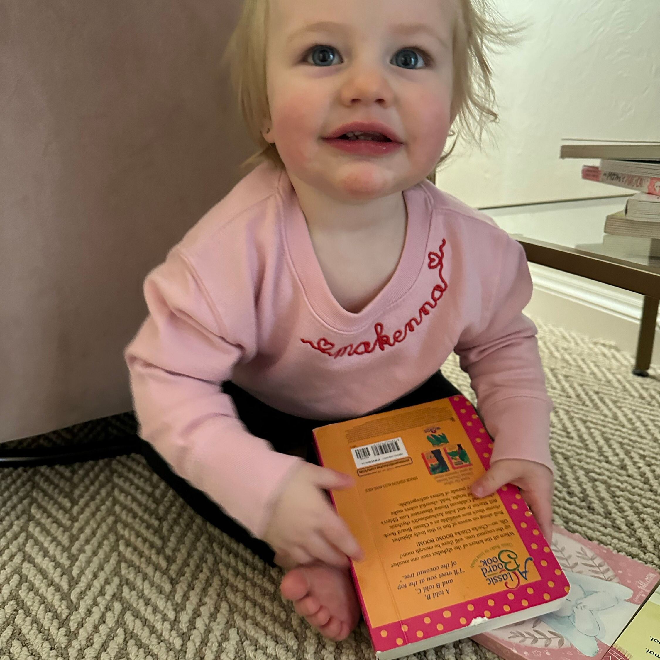 Personalized Embroidered Kids Valentines Sweatshirt | InSweatshirt88