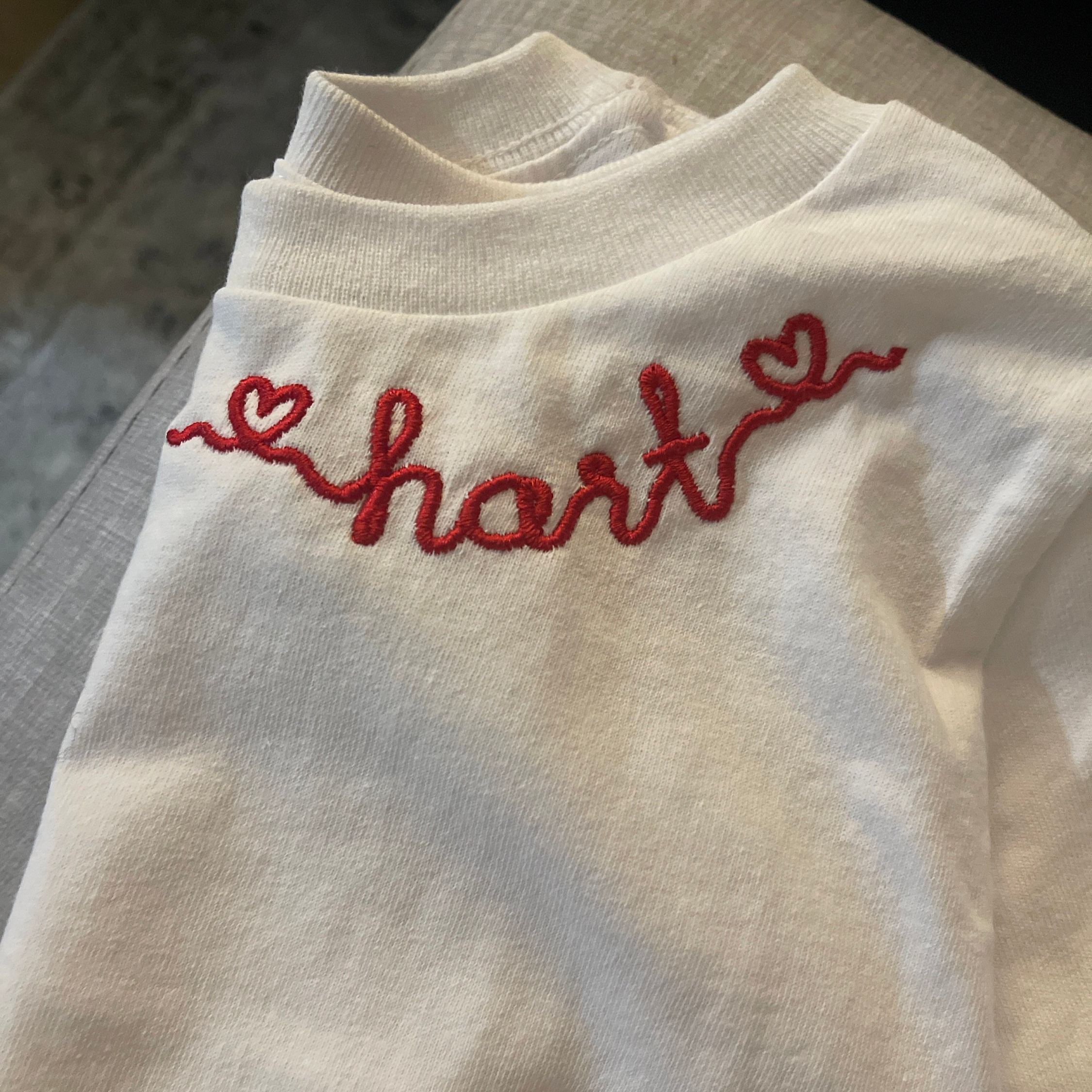 Personalized Embroidered Kids Valentines Sweatshirt | InSweatshirt88