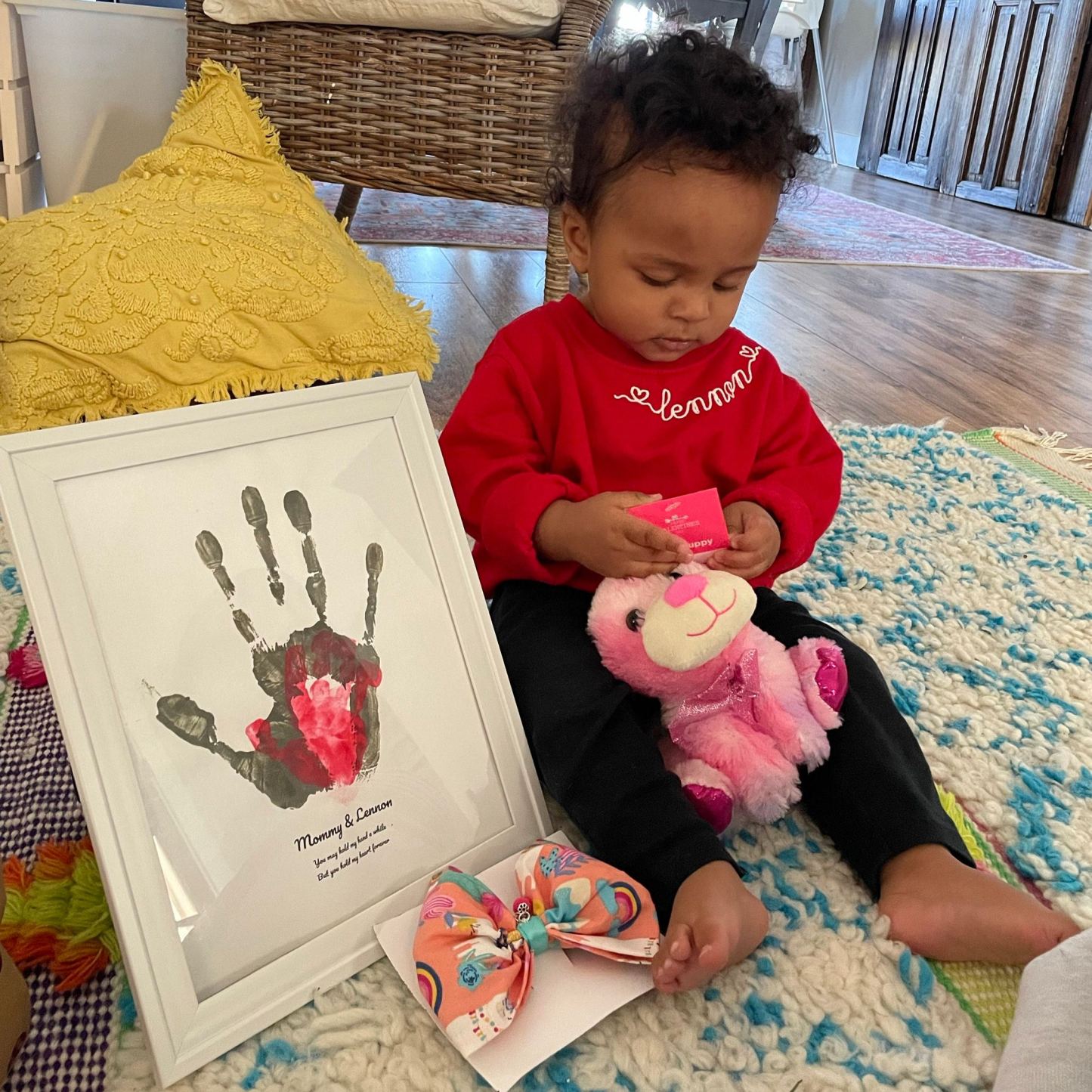 Personalized Embroidered Kids Valentines Sweatshirt | InSweatshirt88