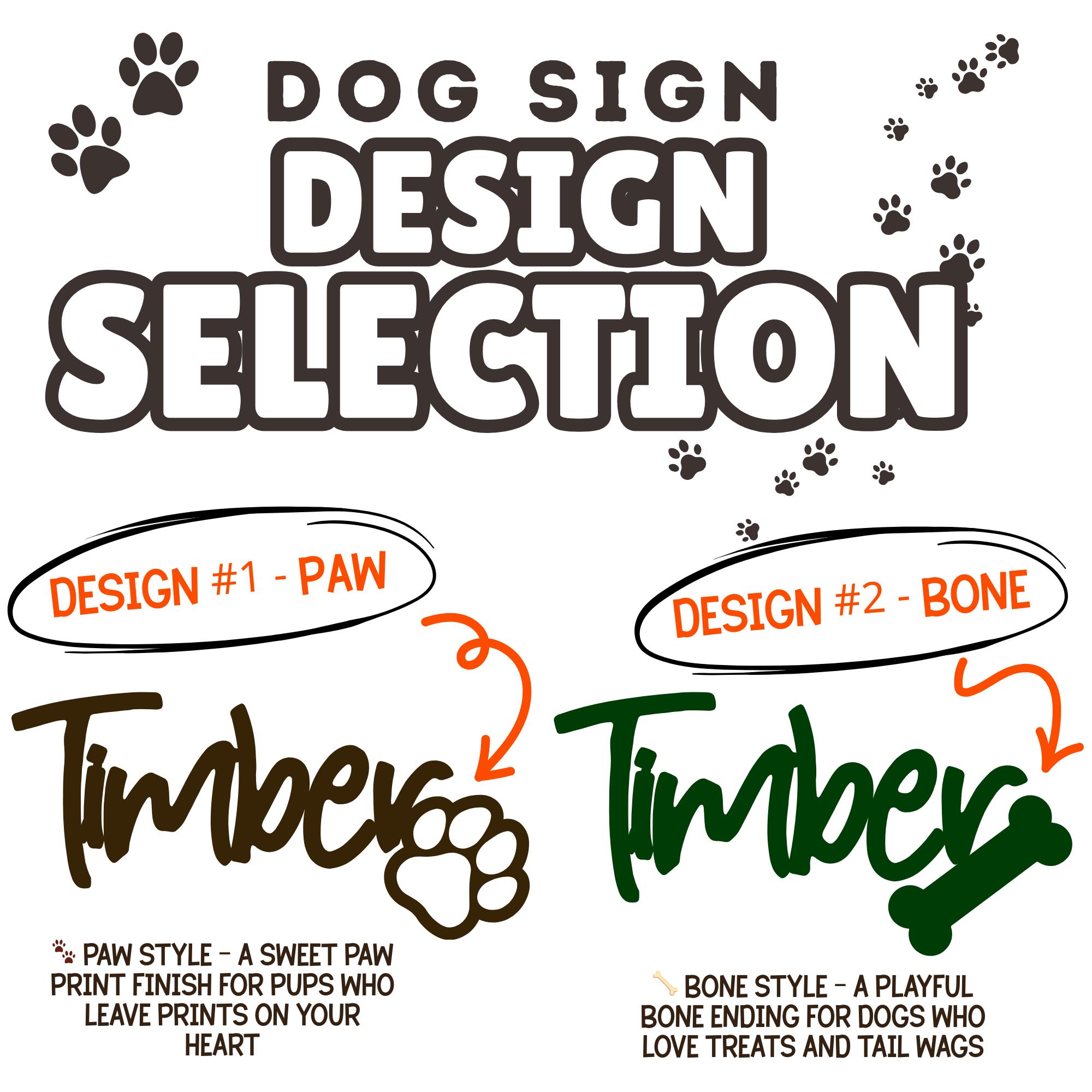 Personalized Name 3D Printed Pet Sign | inAccs12