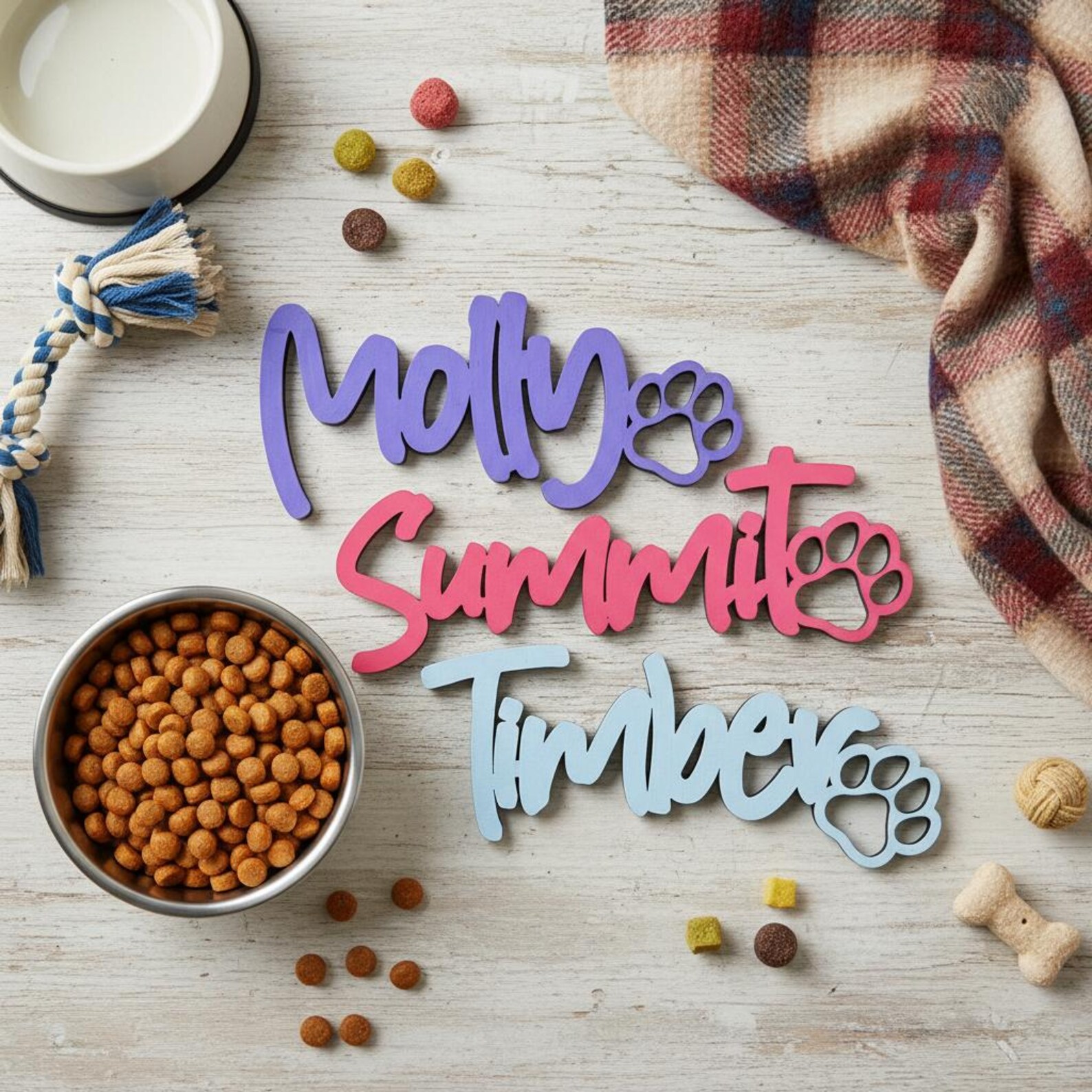 Personalized Name 3D Printed Pet Sign | inAccs12