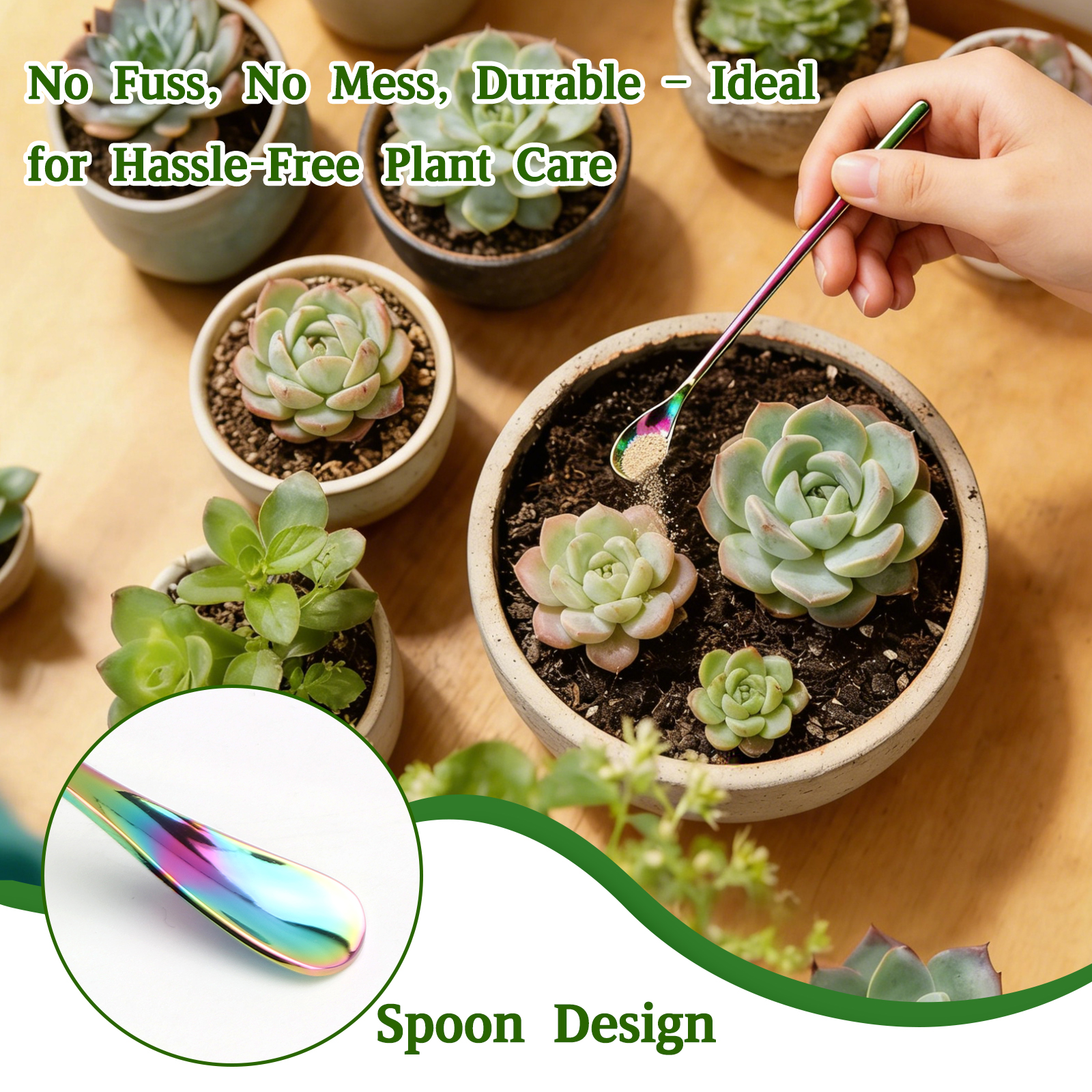 TEXSENS Stainless Steel Reptile Feeding Tongs and Spoon Set （10.6"）