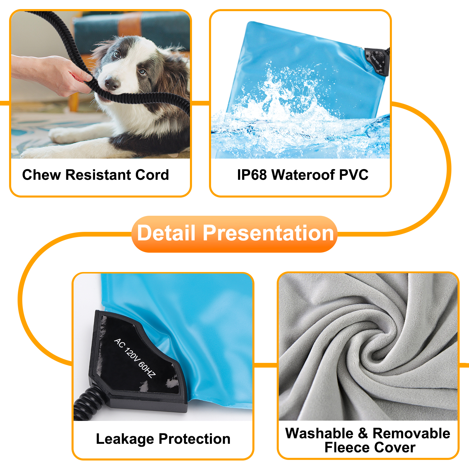 Texsens Cat Heating Pad, for Cats & Small Dogs