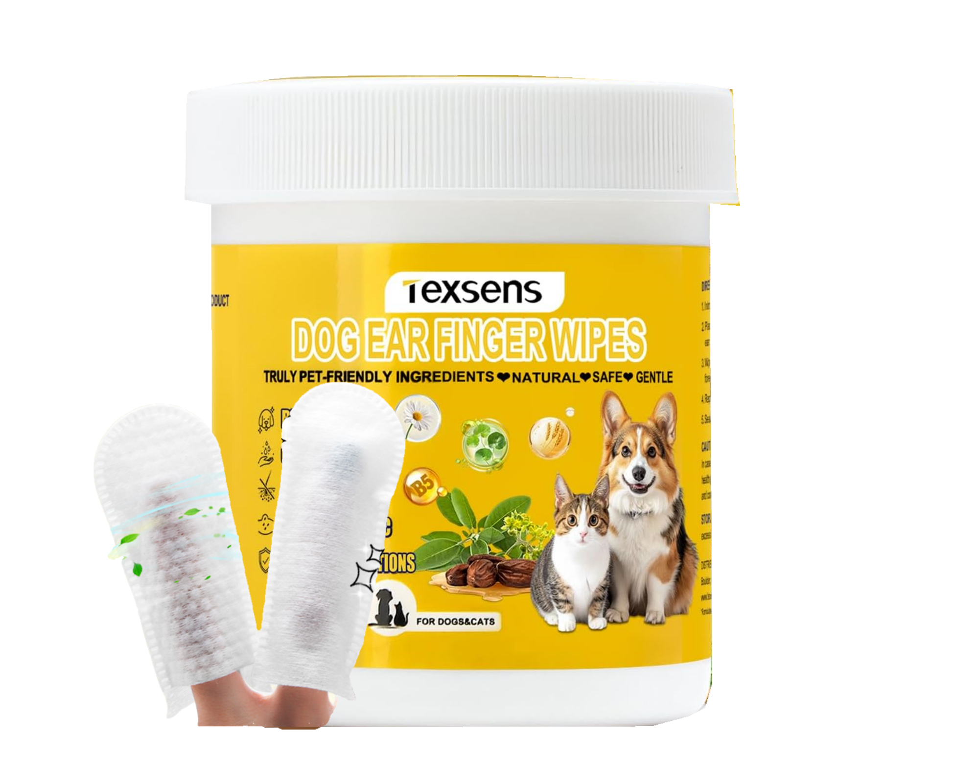 Dog Ear Finger Wipes