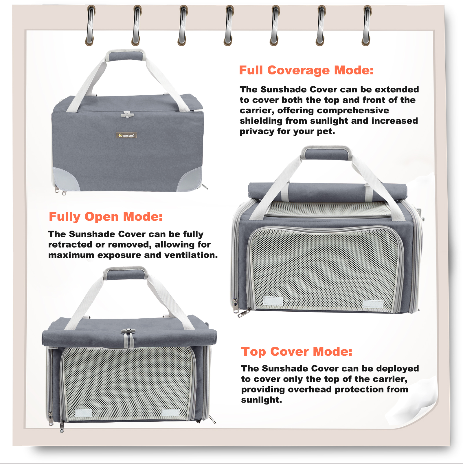 Soft-Sided Pet Carrier for Cat Dog