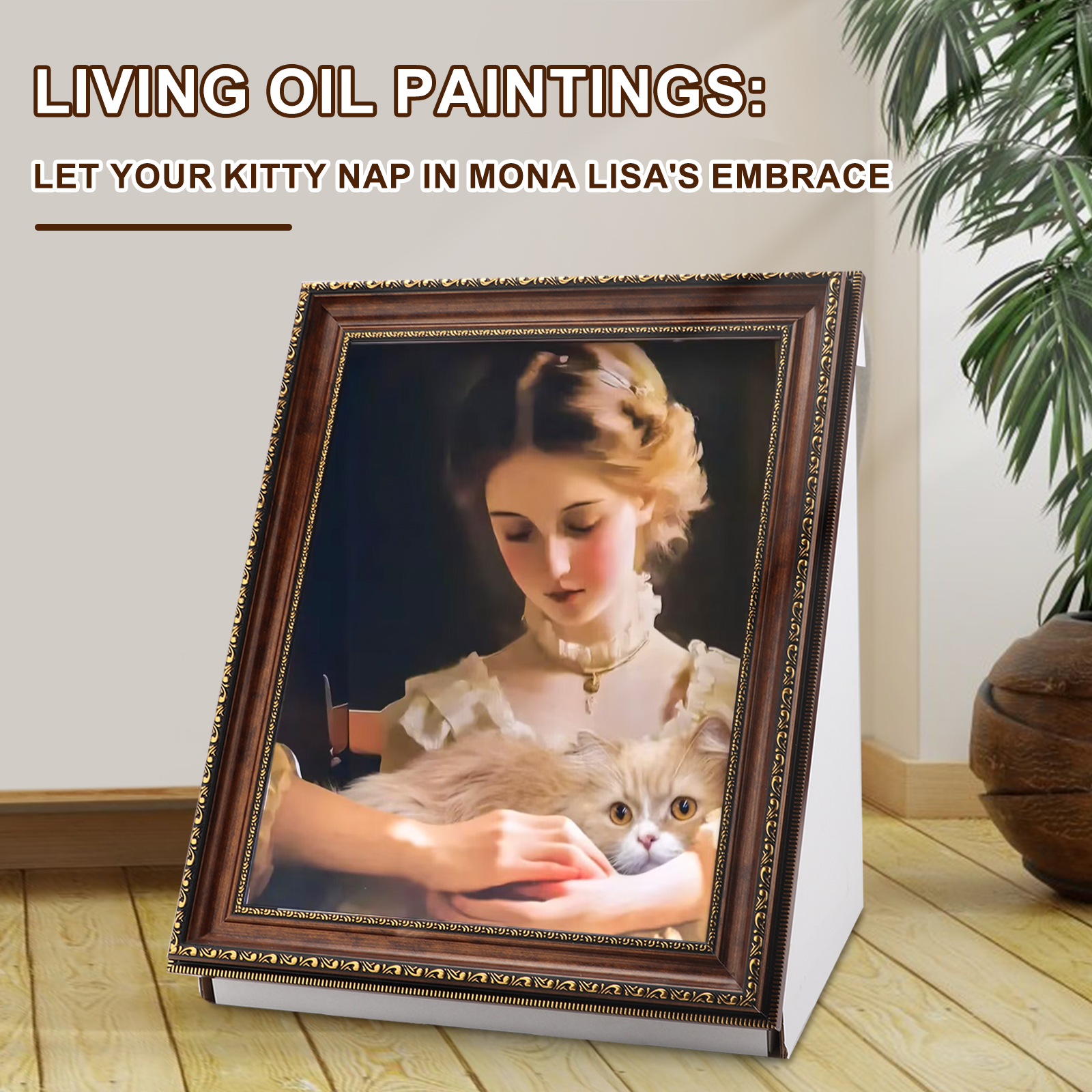 Texsens 3-in-1 Art Frame Cat Scratcher & Bed