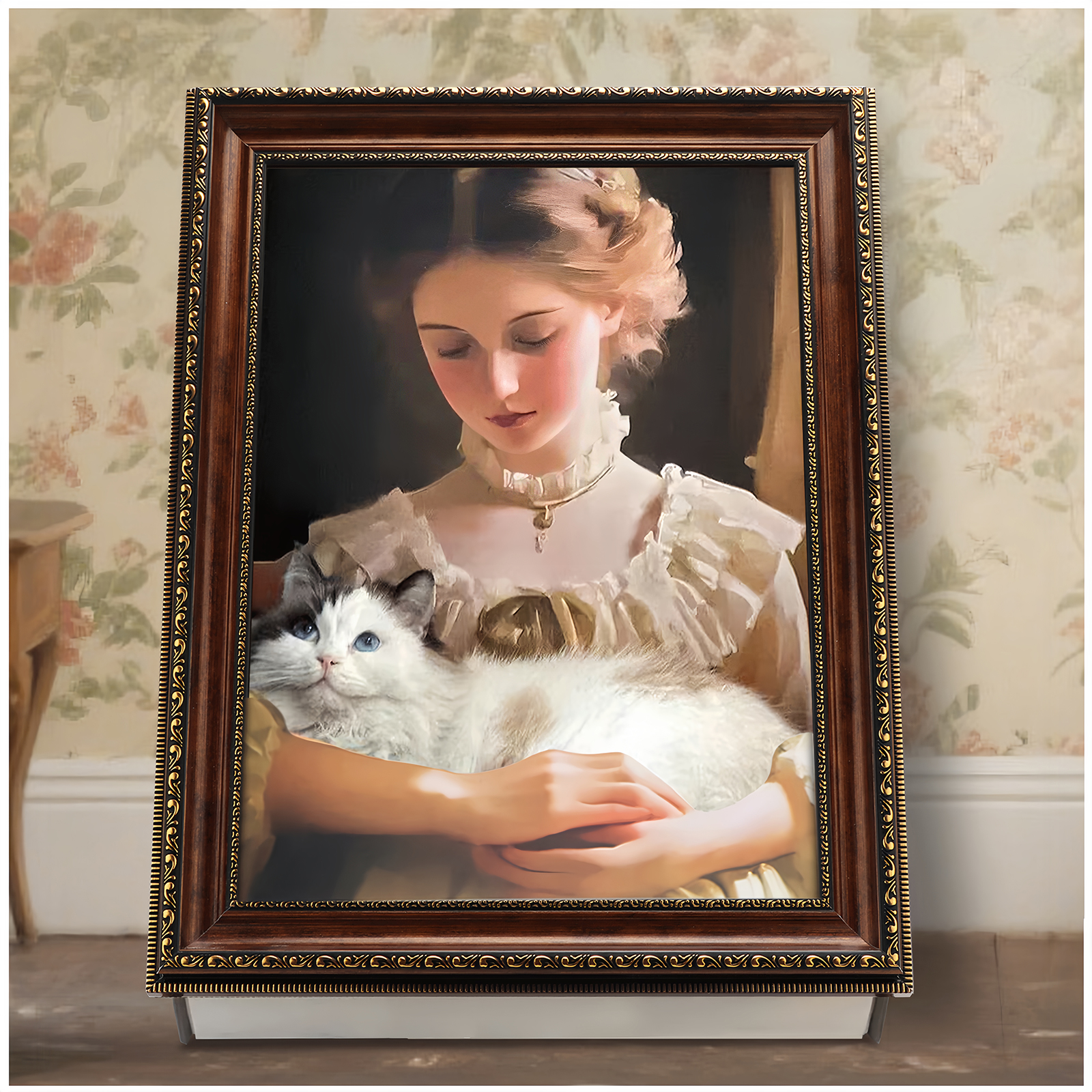 Texsens 3-in-1 Art Frame Cat Scratcher & Bed
