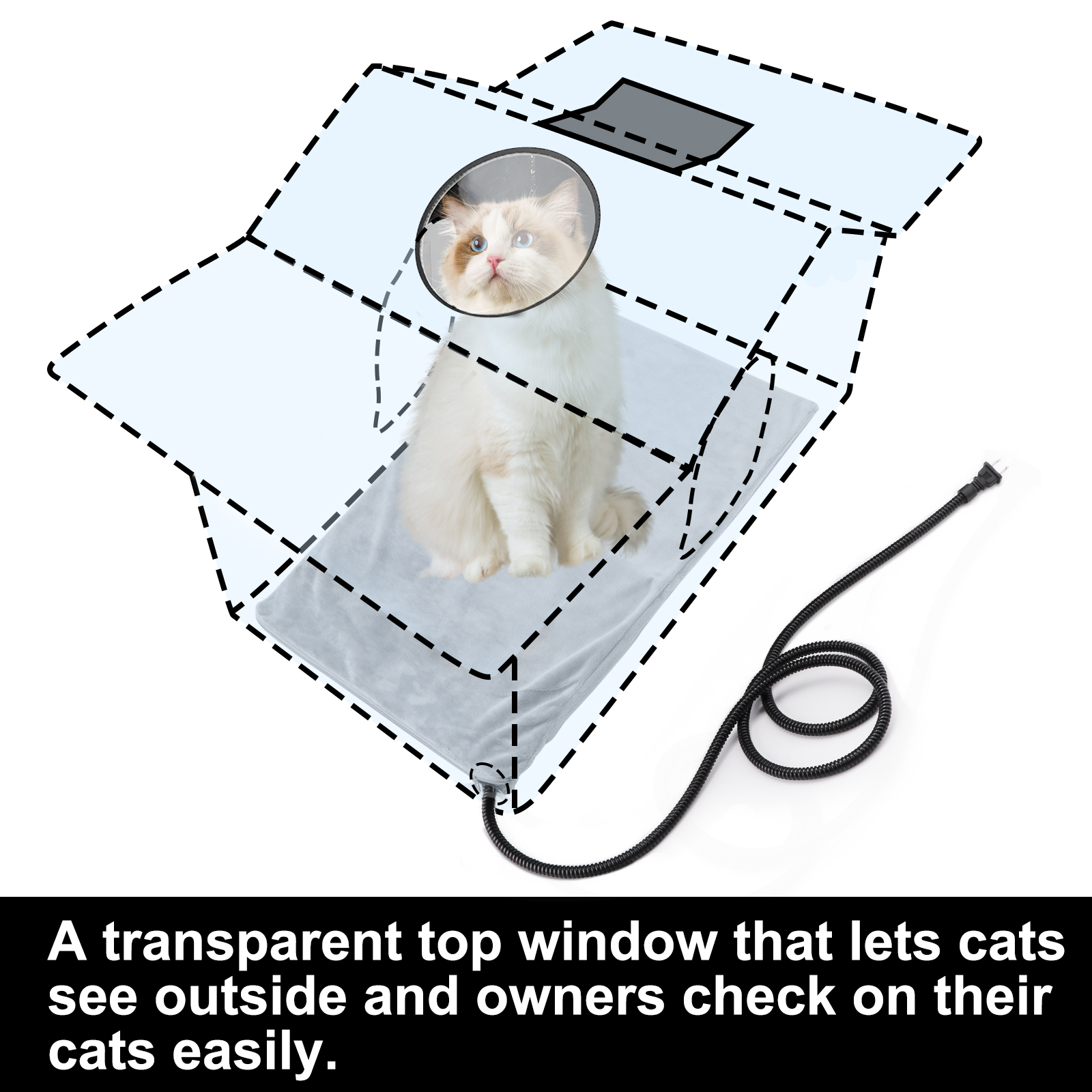 Texsens Heated Cat House for Outside