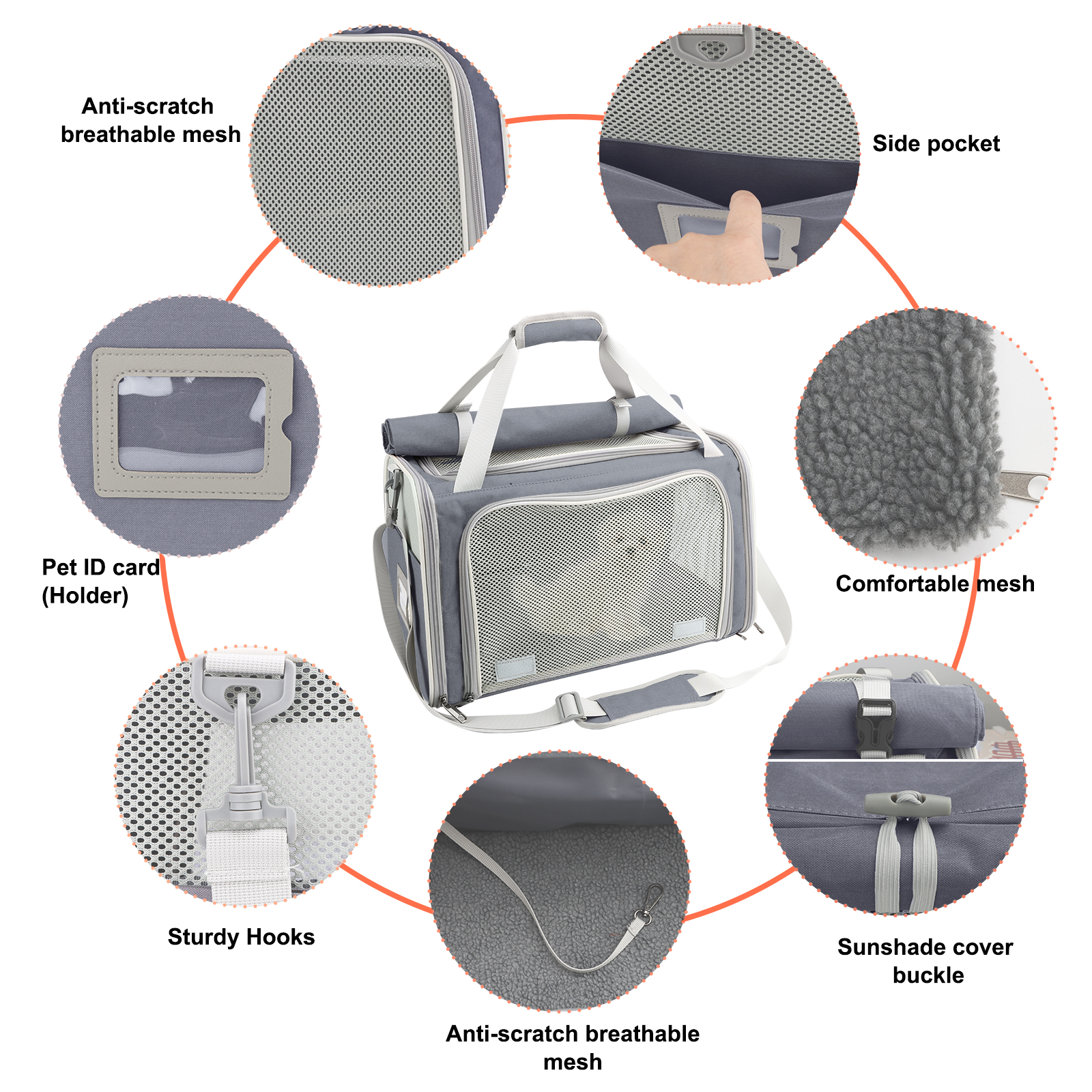 Soft-Sided Pet Carrier for Cat Dog