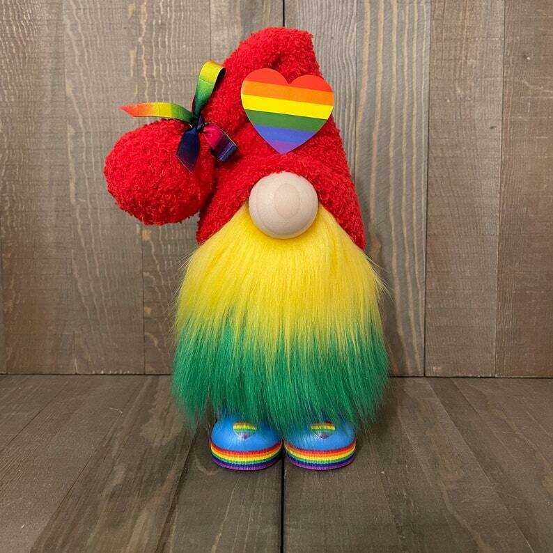 Pride Gnome --Tiered Tray Gnome