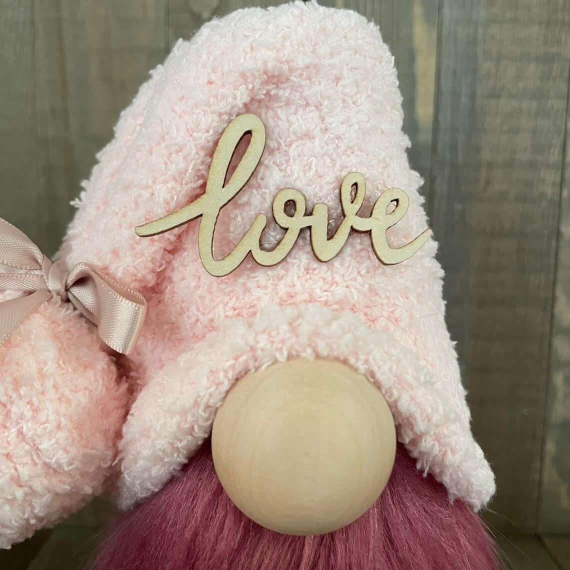 Love Valentines Gnome --Tiered Tray Gnome