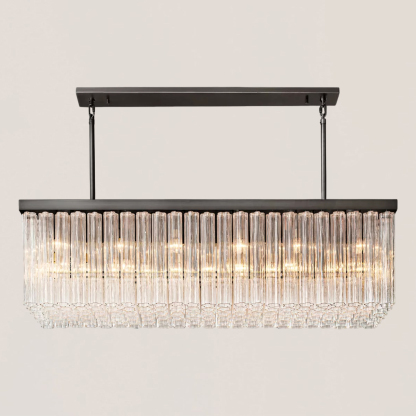 Cielo Glass Rectangular Chandelier-VaseLamps