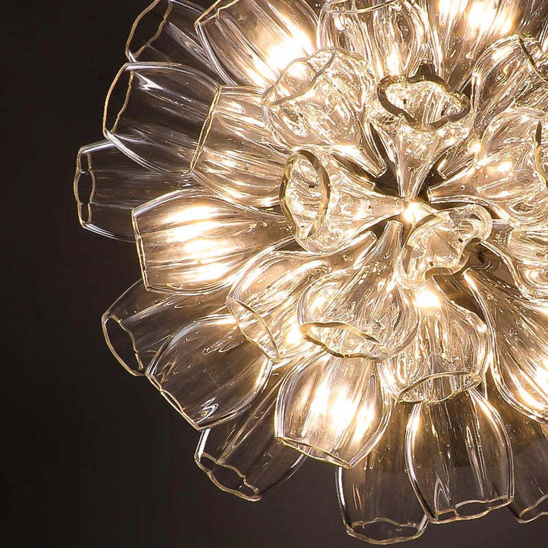 Luxury Glass Lotus Chandelier-VaseLamps