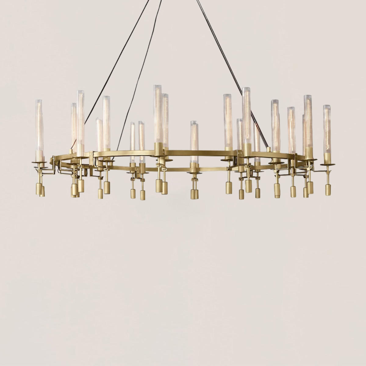 Fontanelle Round Chandelier 46"-VaseLamps