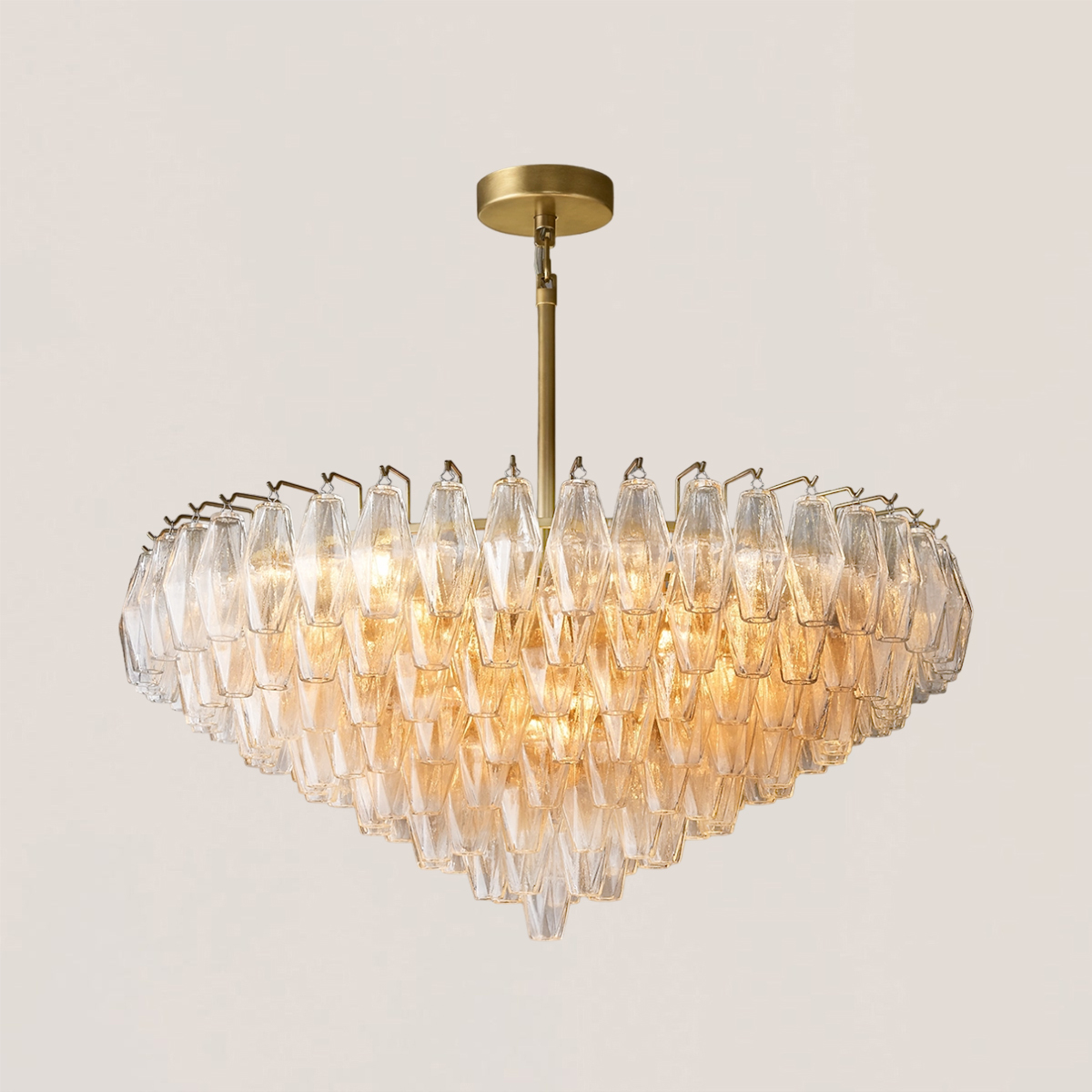 Chiara Glass Tiered Round Chandelier-VaseLamps