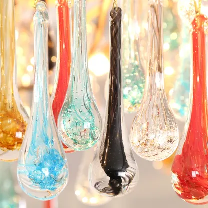 VASELAMPS - Colorful Crystal Glass Dining Branch Chandelier-VaseLamps