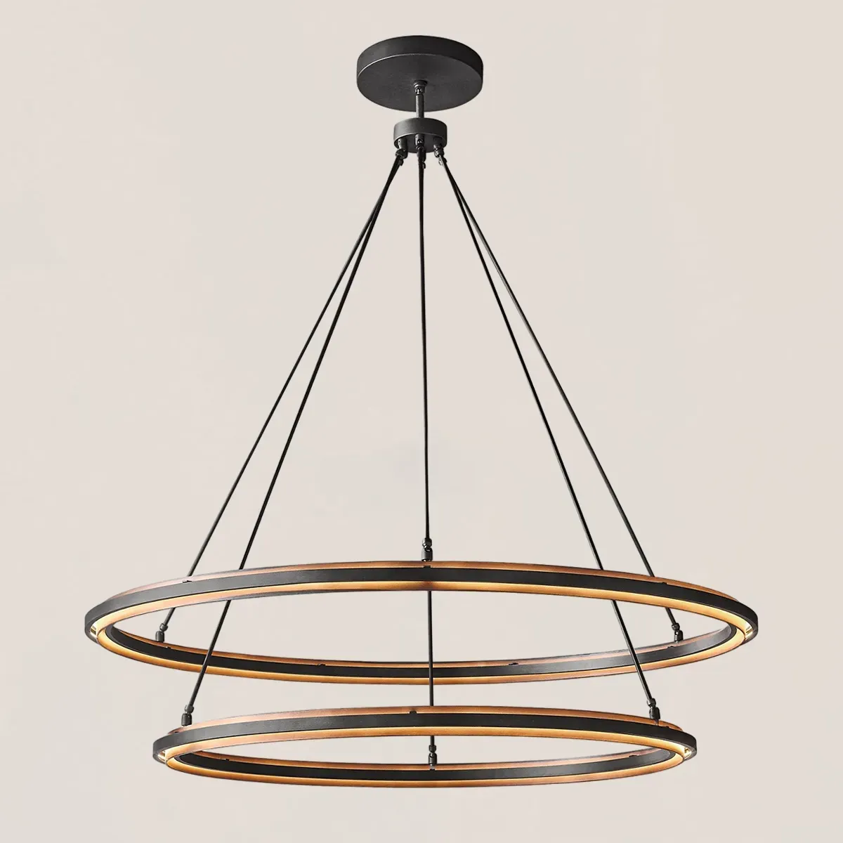 Peralta 2-Tier Round Chandelier 60"-VaseLamps