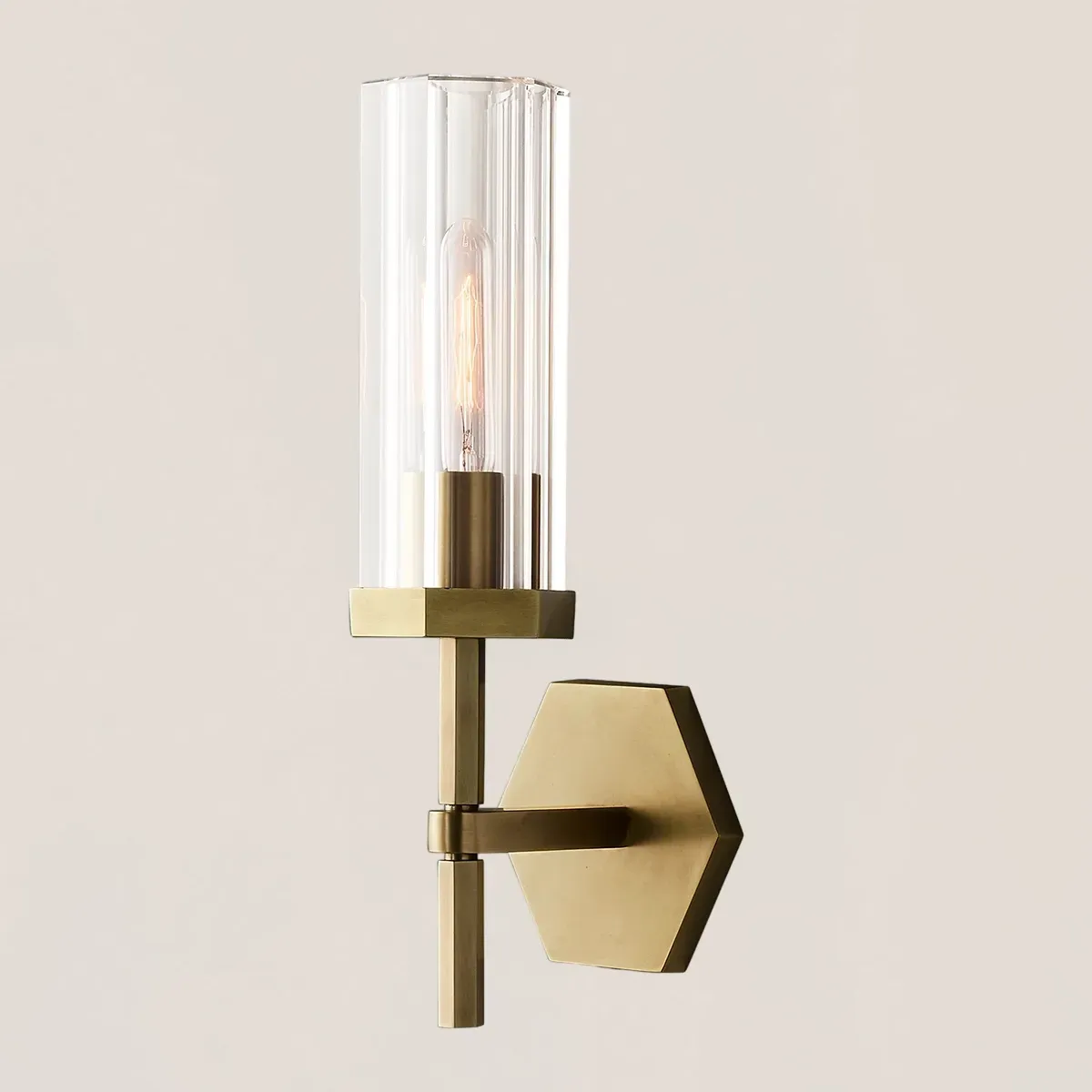Lambeth Hexagonal Sconce-VaseLamps