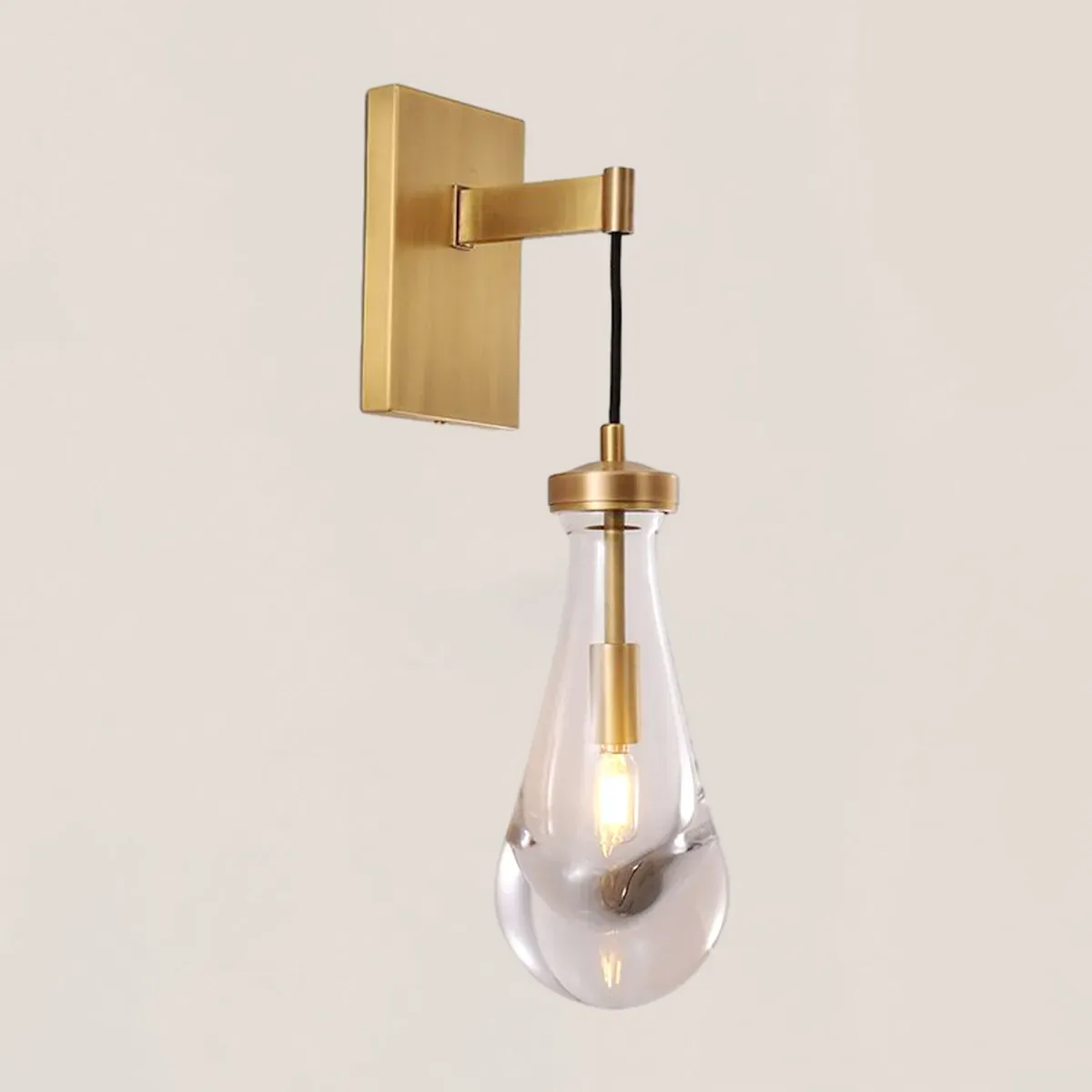 Raindrop Glass Wall Sconce-VaseLamps
