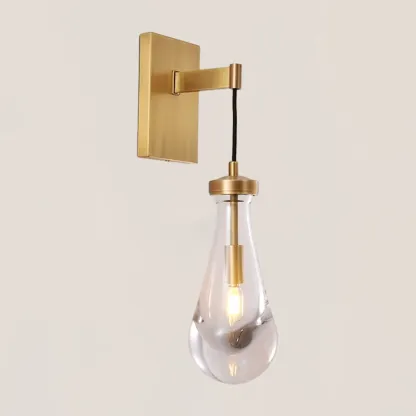 Raindrop Glass Wall Sconce-VaseLamps