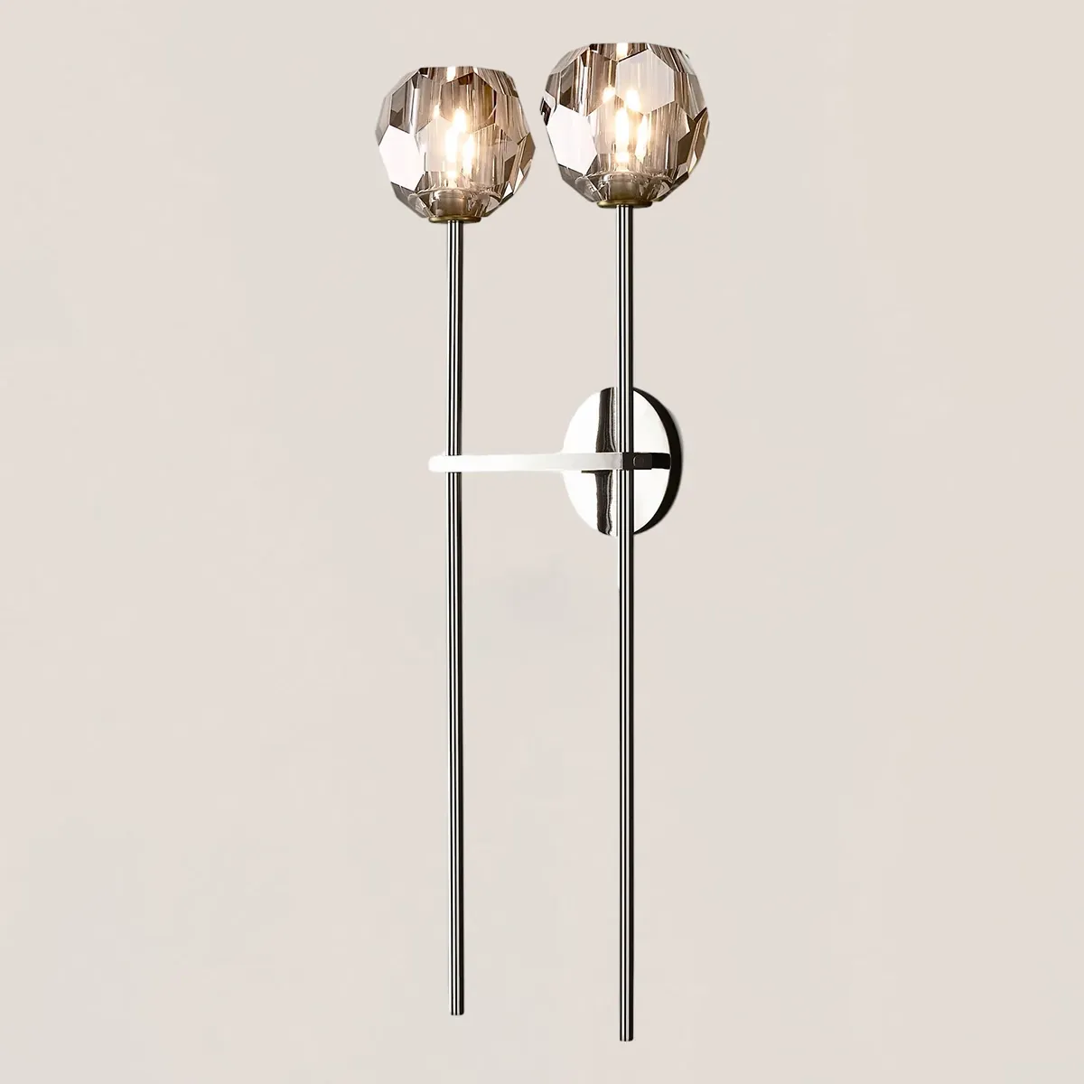Boule De Crystal Double Grand Wall Sconce-VaseLamps