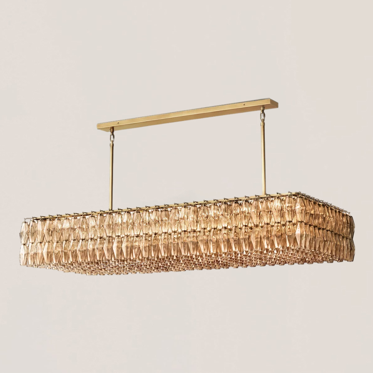 Chiara Glass Rectangular Chandelier-VaseLamps
