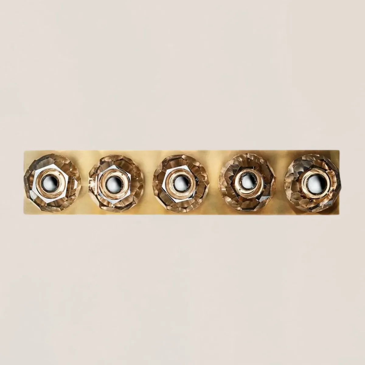Boule De Smoke Crystal Linear Grand Wall Sconce-VaseLamps