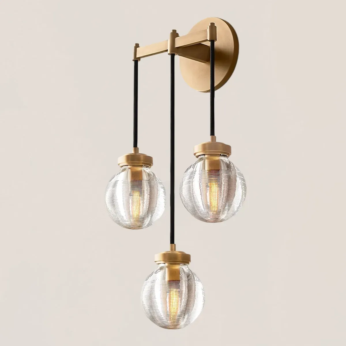 Pearl Spherical Modern Triple Wall Sconce-VaseLamps