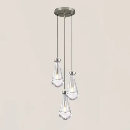 VASELAMPS - 2/3-light Cord Round Chandelier-VaseLamps