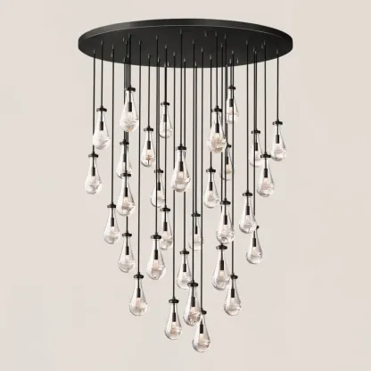 Raindrop Round Chandelier-VaseLamps