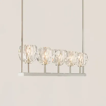 Boule De Crystal Linear Chandelier-VaseLamps