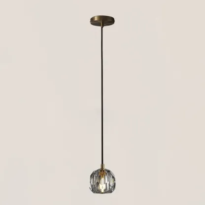 Boule De Crystal Glass Cord Pendant-VaseLamps