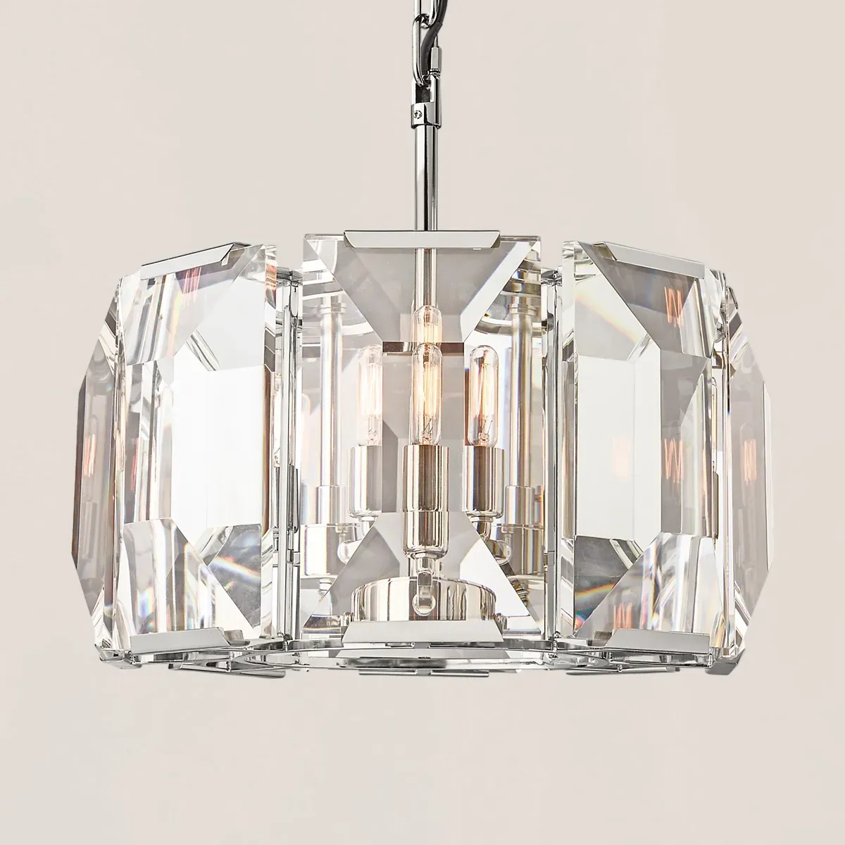 Harlow Crystal Round Chandelier-VaseLamps