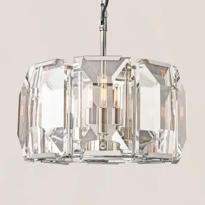 Harlow Crystal Round Chandelier-VaseLamps