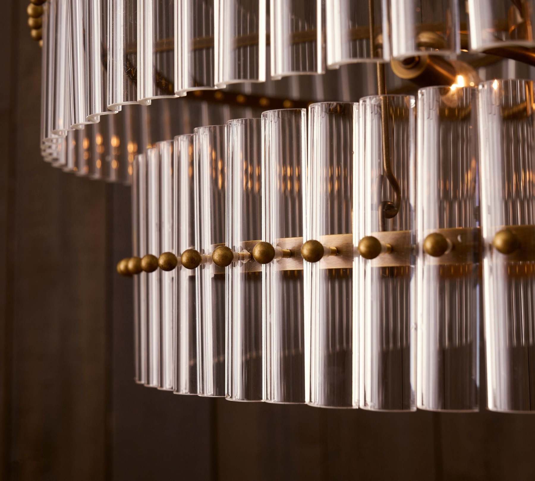 Molly Crystal Round Chandlier-VaseLamps